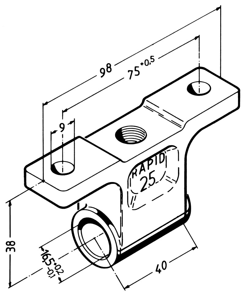 Scharnierlager Rapid 25/30