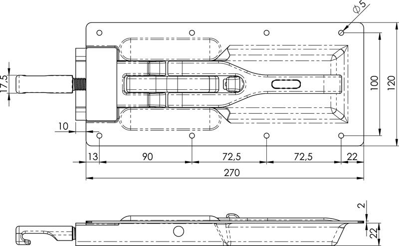 Einbauspannverschluss Record H207