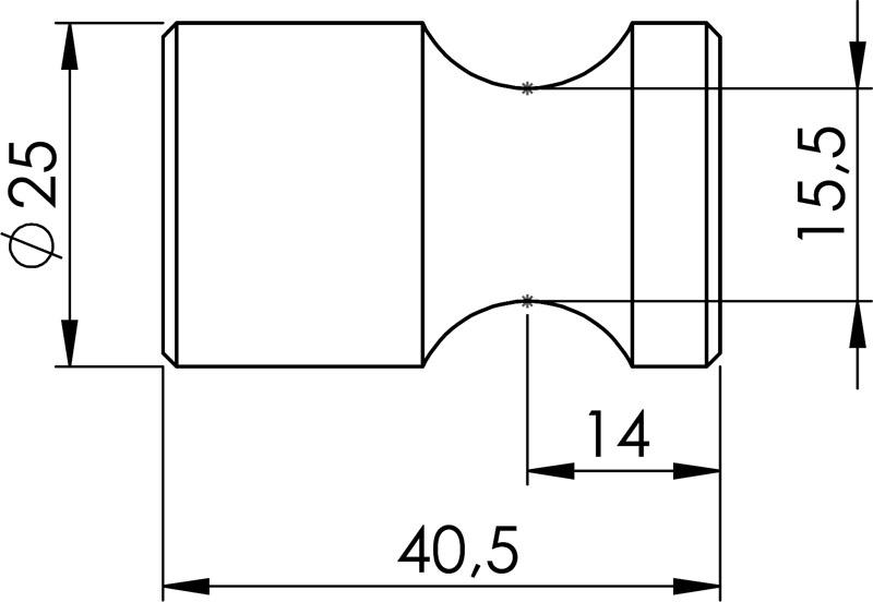 Pendelzapfen Record H10G kurz