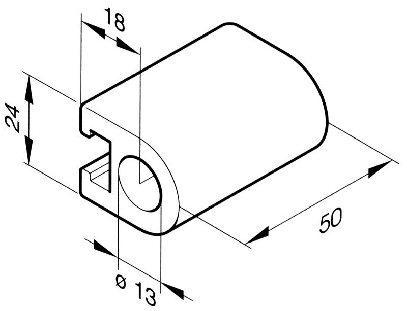 Scharnierlager Rapid H952I zum Anschrauben